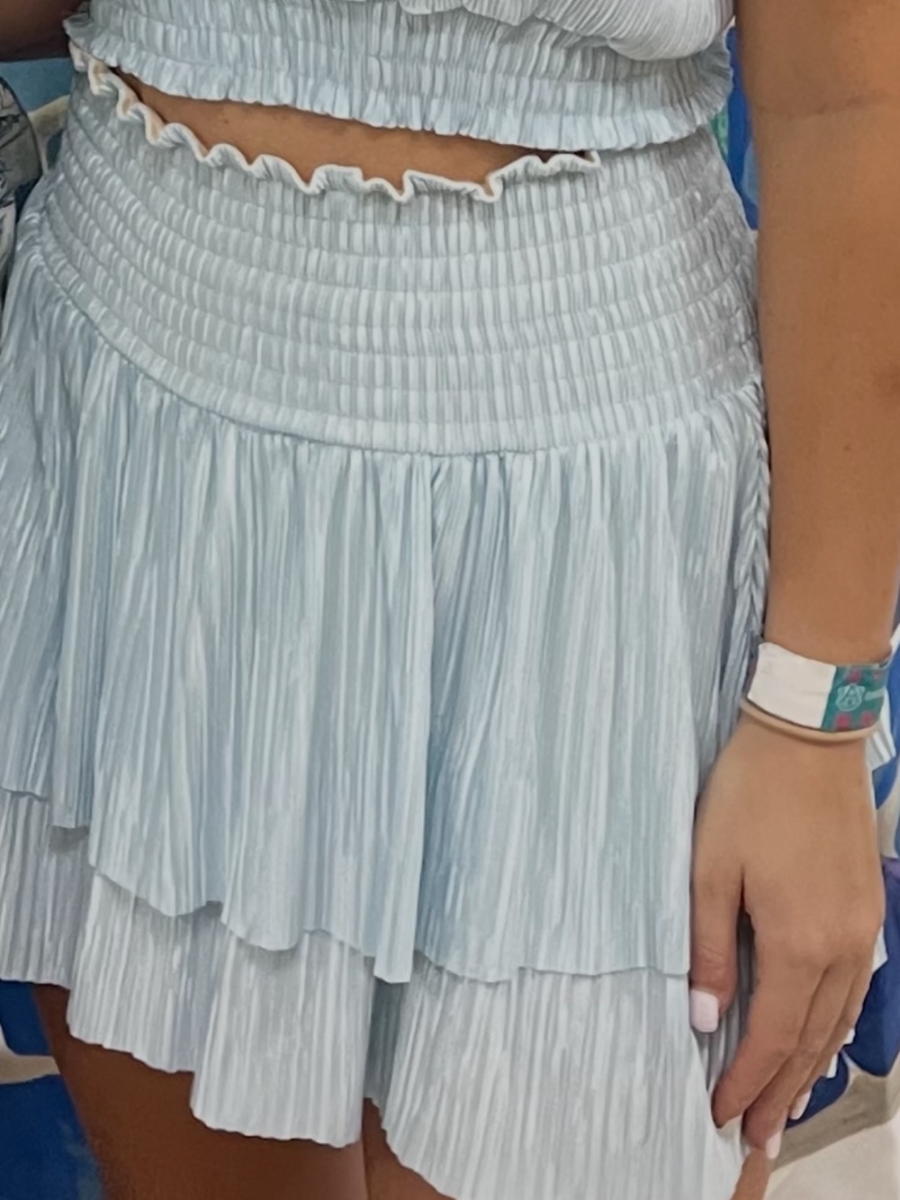 House of Wallace Blue Skirt